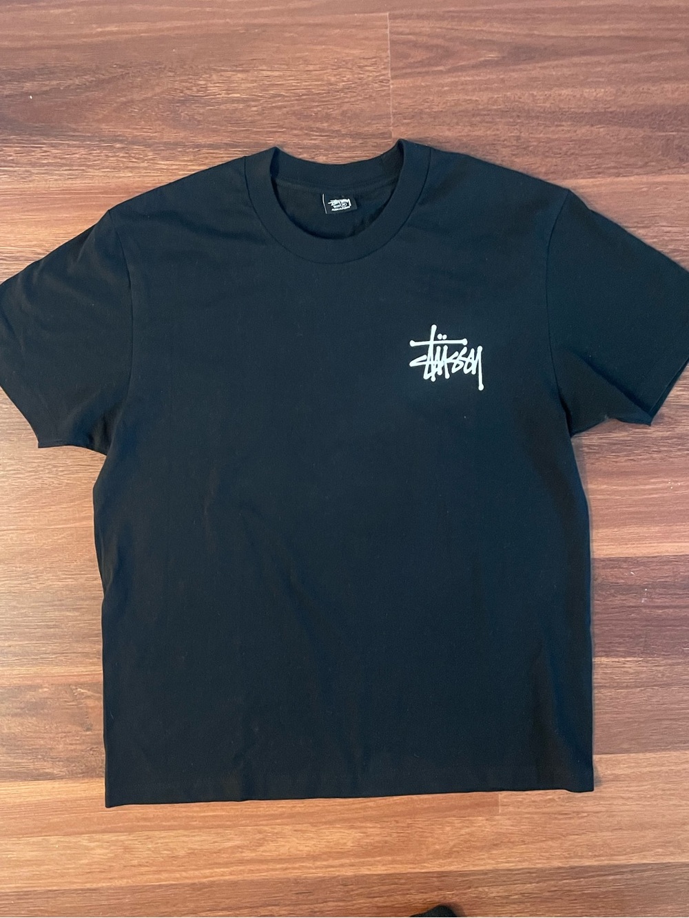 Black Stüssy Logo T-Shirt size medium